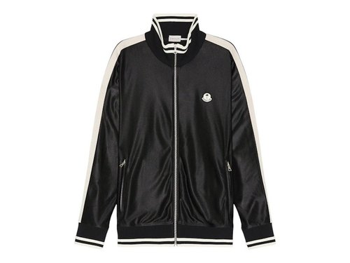 Moncler x Palm Angels Track Zip Up Jacket - Black - H209L8G00002M2522