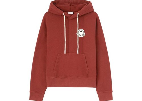 Moncler x Palm Angles Hoodie - Red White - PMBB128T23FLE0012501