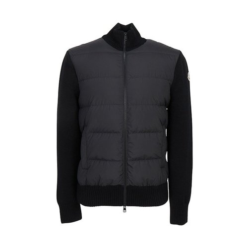 Moncler Zip Up Cardigan - Black - L10918G0002789BBG999