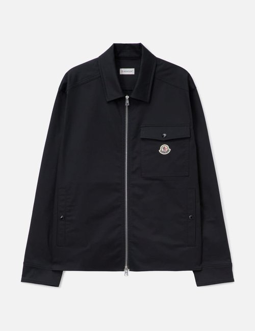 Moncler Zip-Up Shirt Jacket - Black