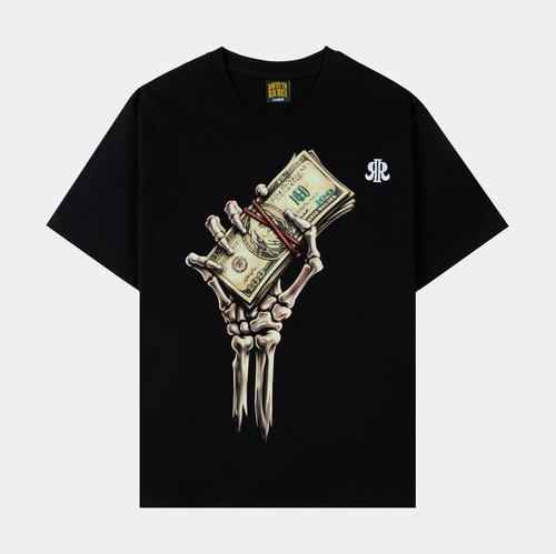 MOney On Mind Short Sleeve Shirt - Black/Green - RT.SS104