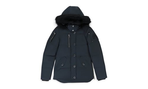 Moose Knuckles 3Q JACKET LDS GRANITE W/BLK PUFFER JACKET - MK2229L3Q GRANITE W BLK