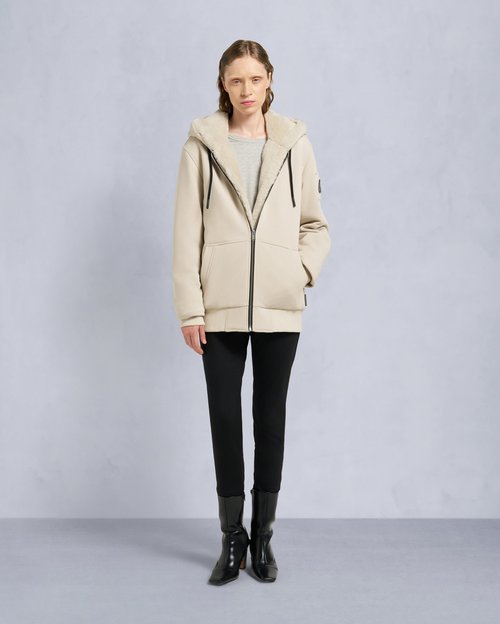 Moose Knuckles Classic Bunny 3 Hoodie - Alabaster - M32MS600_1718