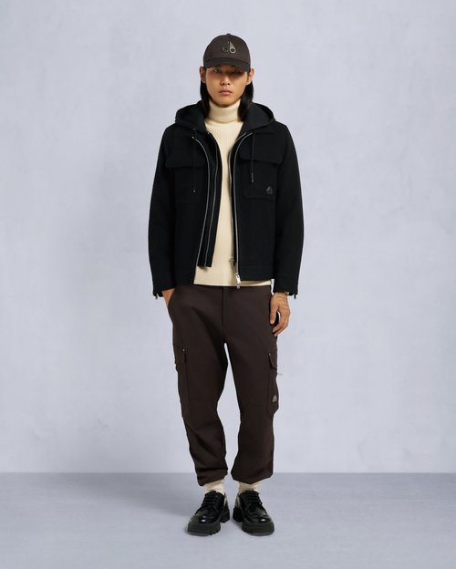 Moose Knuckles Snowdown Shirt Jacket - Black - M35MW407_292