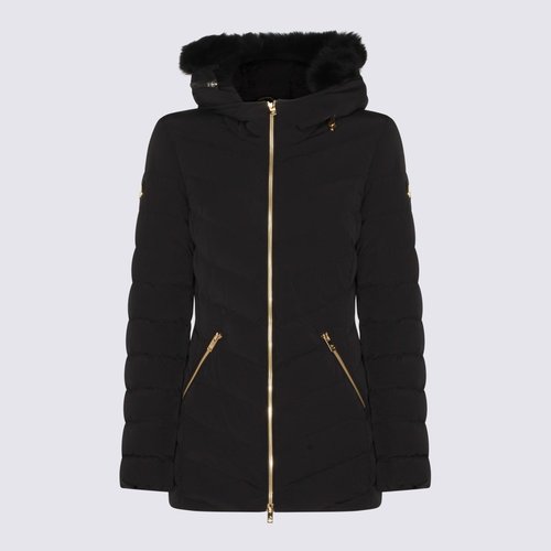 Moose Knuckles Nylon Down Jacket - Black/Black - M35LJ206GS_305