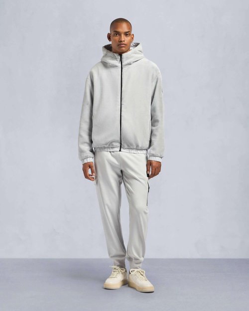 Moose Knuckles Borden Bunny Monogram Hoodie - Stone/stone mono - M34MS602_1487