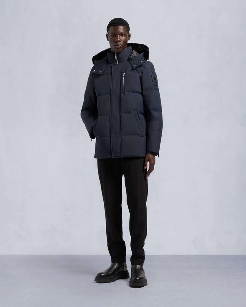 Moose Knuckles Cloud 3q Down Jacket - Navy/Black Shearling - M34MJ178S_546