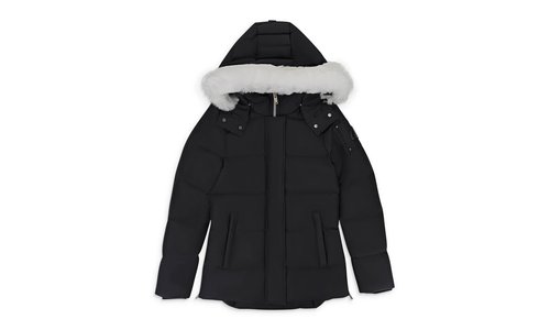 Moose Knuckles CLOUD 3Q SH BLK W/NAT SH PUFFER JACKET - M32LJ179S_BLK