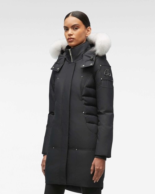 Moose Knuckles Cloud Parka Fur - Black/Natural Fox Fur - M32LP223_290