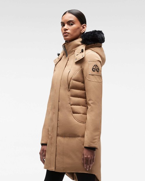 Moose Knuckles Cloud Parka Shearling - Iced Coffee/Black Shearling - M32LP223S_828