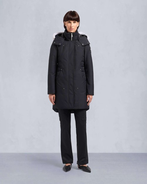 Moose Knuckles Cloud Shearling Parka - Black/Natural Shearling - M34LP223S_1001