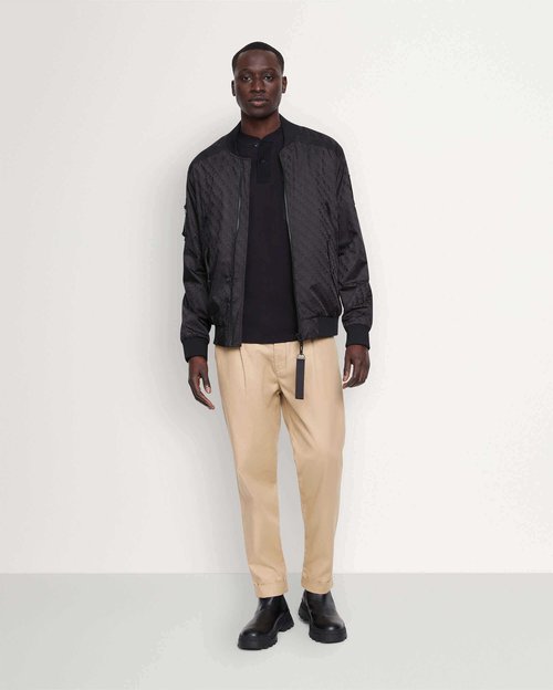 Moose Knuckles Courville Bomber - Black Monogram - M14MB003H_1121