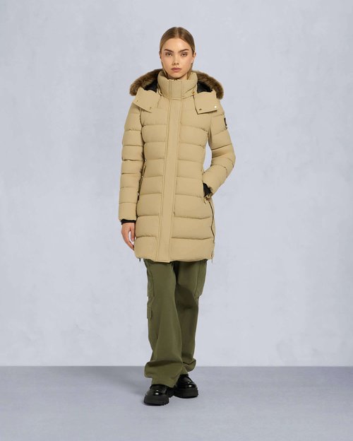 Moose Knuckles Gold Series Watershed Shearling Parka - Sand/brown shearling - M34LP228GS_1537