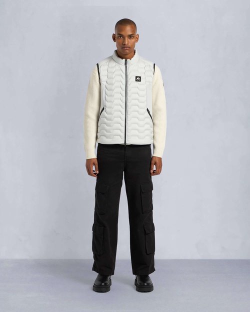 Moose Knuckles Granite Hybrid Vest - Stone - M34MV452_1453