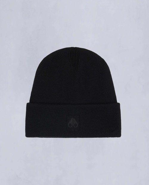 Moose Knuckles Helicon Wool Beanie - Black - M34MA516_292