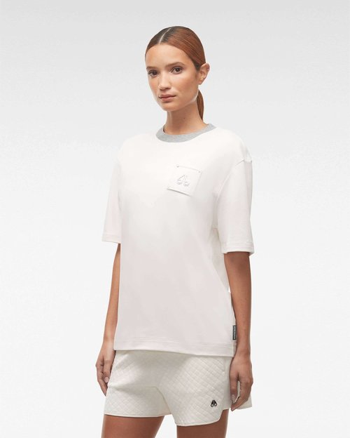 Moose Knuckles Lakeshore Tee - Plaster - M13LT746_1103