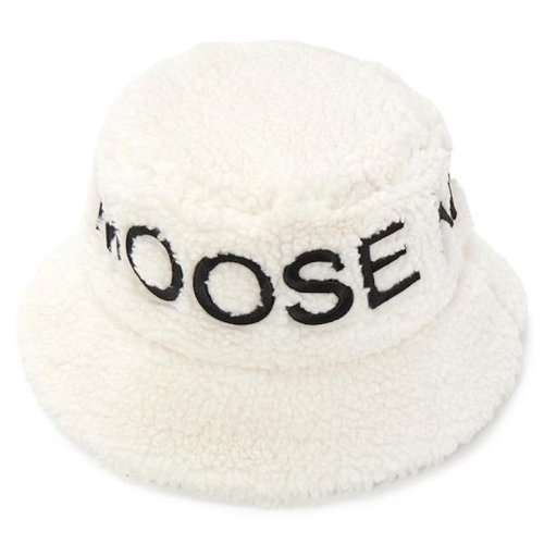 Moose Knuckles Logo Embroidered Bucket Hat - White/Black - M32MA548 1_103