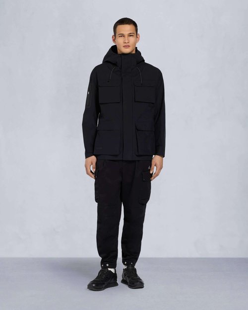 Moose Knuckles Mansfield Rain Jacket - Black - M15MJ147_292