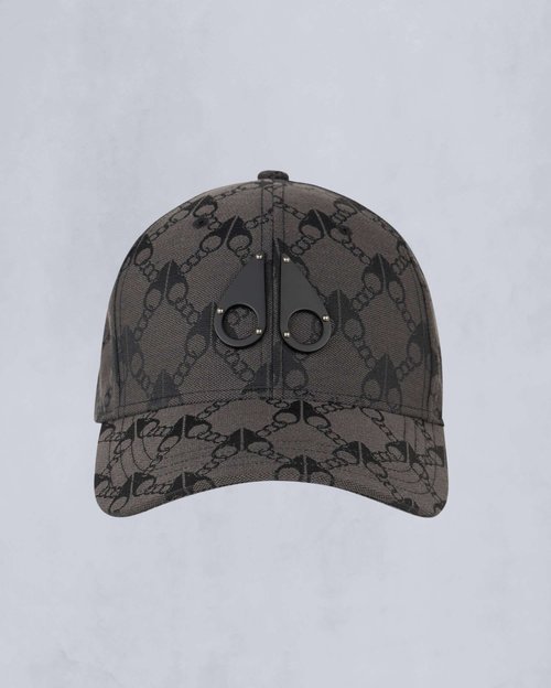 Moose Knuckles Monogram Logo Icon Cap - Cement monogram - M34MA552H_1538