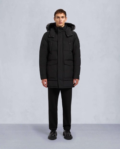 Moose Knuckles Onyx Big Ridge Parka - Black/ice shearling - M33MP210S_1625