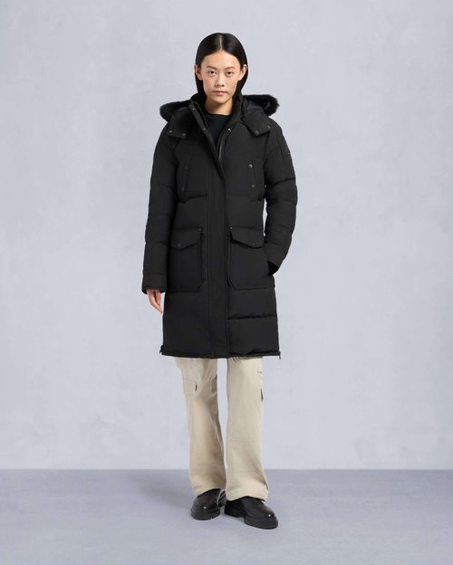 Moose Knuckles onyx Causapscal Parka - Black/Black Shearling - M33LP211S_305