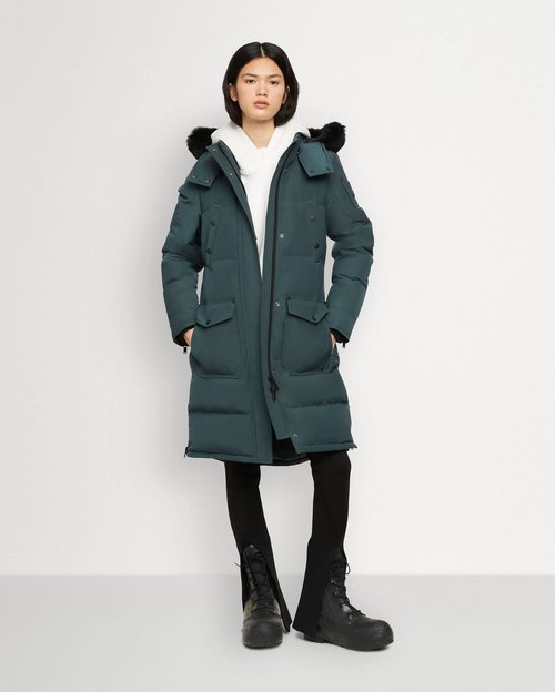 Moose Knuckles Onyx Causapscal Parka - Forest Hill/Black Shearling - M33LP211S_1197