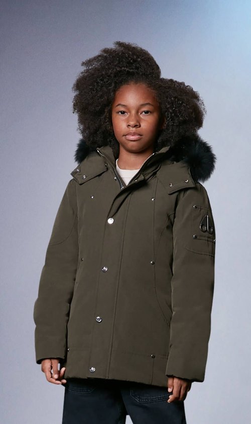 Moose Knuckles Original Parka Fur - Army/Black Fox Fur - MK2631YUP_775