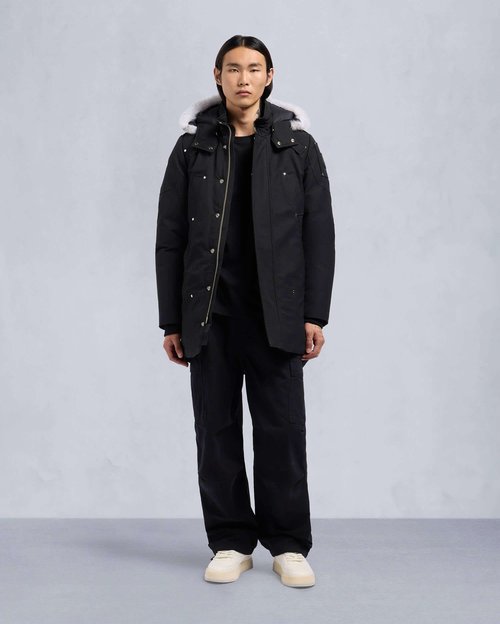 Moose Knuckles Original Shearling Parka - Black/Natural Shearling - M32MP261SX_1001
