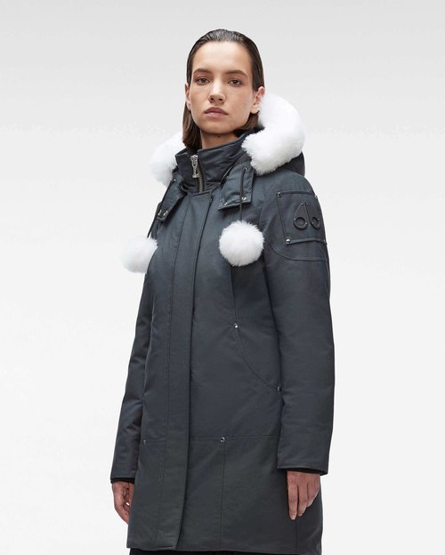Moose Knuckles Original Stirling Parka Shearling - Granite/Natural Shearling - M32LP203S_1002