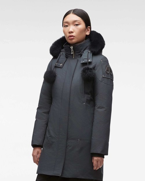 Moose Knuckles Original Stirling Parka Shearling - Granite/Black Shearling - M32LP203S_547