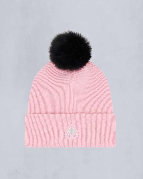 Moose Knuckles Parnis Pom Pom Beanie - Hibiscus - M34UA517_1497
