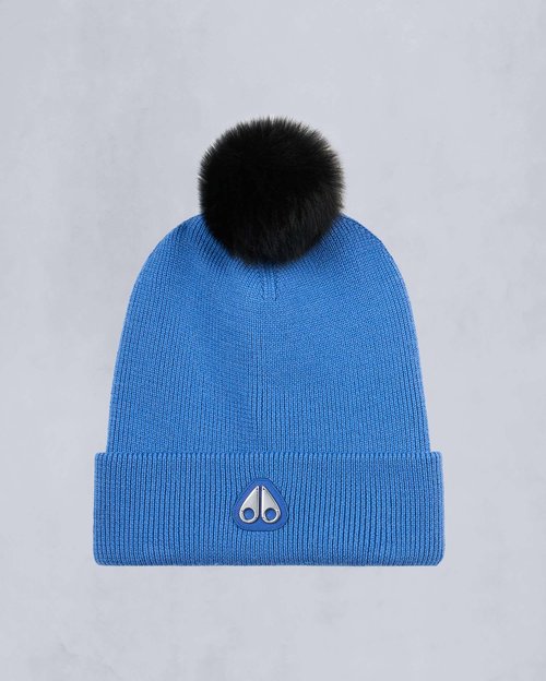 Moose Knuckles Parnis Pom Pom Beanie - Rain - M34UA517_1462