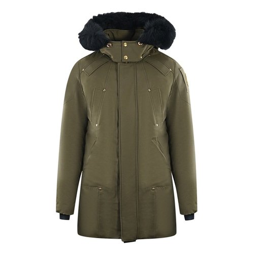 Moose Knuckles Stage Lake Trim Parka Down Jacket - Green - M39MP261G_775