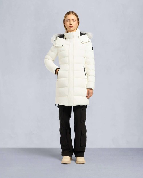 Moose Knuckles Watershed Down Jacket - Milky Way/Natural Shearling - M34LP228S_1007