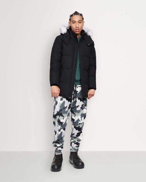 Moose Knuckles Yukon 3Q - Black/Natural Shearling - M33MJ166O_1001