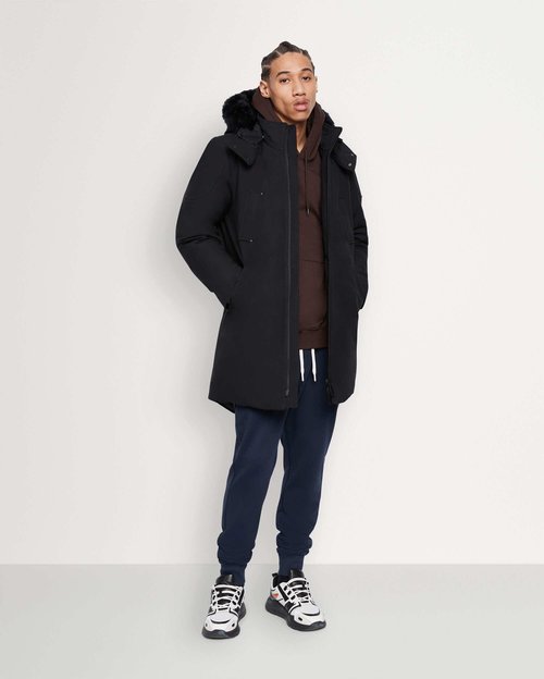 Moose Knuckles Yukon Parka - Black/Black Shearling - M33MP246O_305