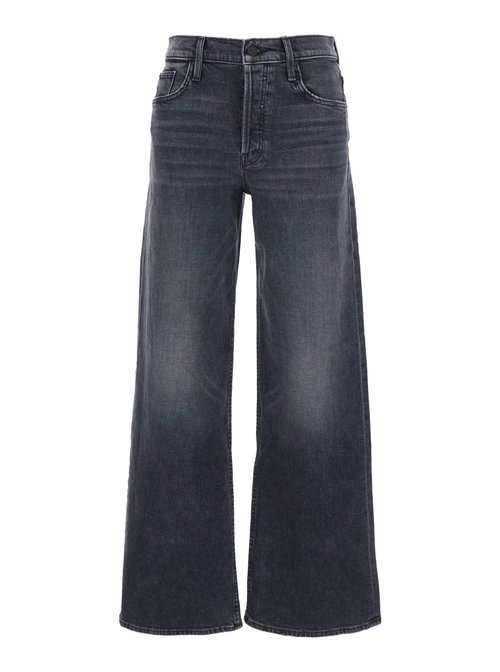 Mother the Smoothie Sneak Black Jeans With Wide Leg And Logo Embroidery On The Rear In Denim - 12178515SYS