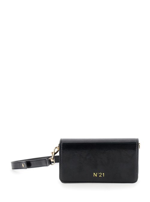 N.21 Black Crossbody Bag With Logo On The FrOnt And Adjustable Shoulder Strap In Ecoleather - N21099N0246N21W84F0N900