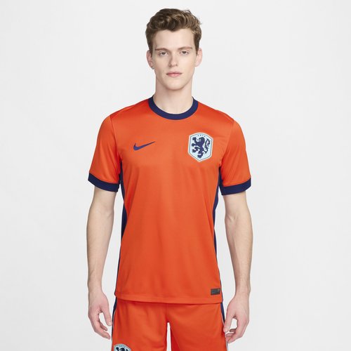 Netherlands Team 2024/25 Stadium Home Nike Dri-FIT Soccer Replica Jersey - Safety Orange/Blue Void/Copa/Blue Void - FJ4276-819