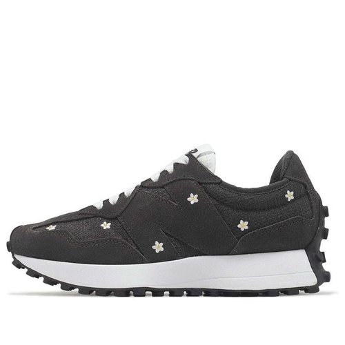 New Balance 327 | Size 5.5 - Black Cement/White - WS327DCB