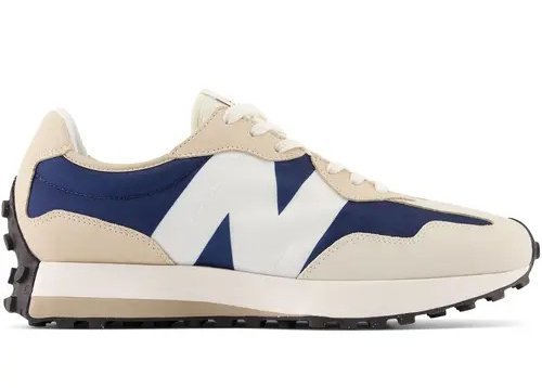 New Balance 327 - Beige/Navy Blue/Burnt Orange - MS327OB