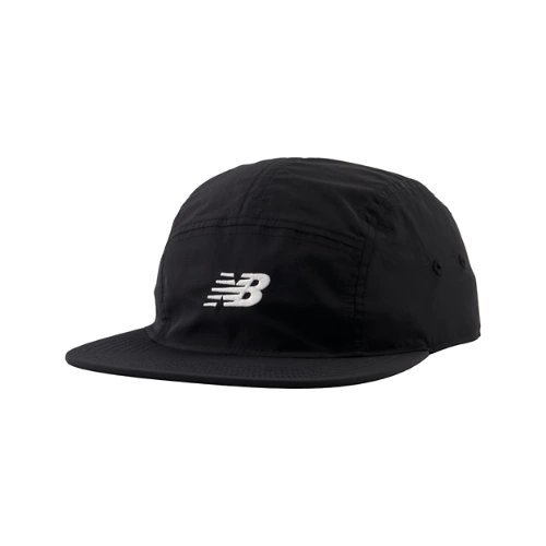 New Balance '47 5 Panel Run Hat - Black/White - LAH0035-3BK