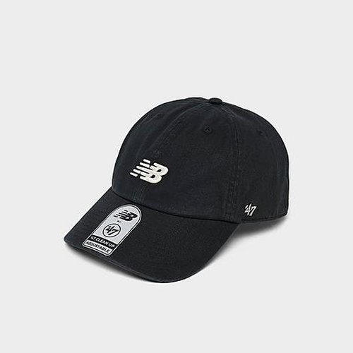 New Balance '47 Clean Up Strapback Hat - Black - NBCCU02G