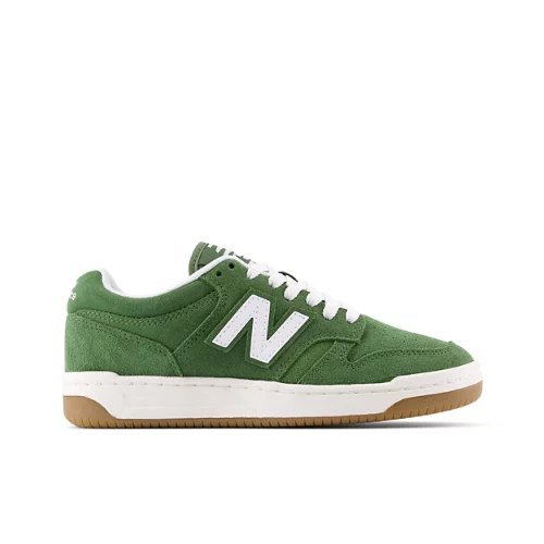 New Balance B480 Lace - White/Dark Alpine Green - GSB480SA