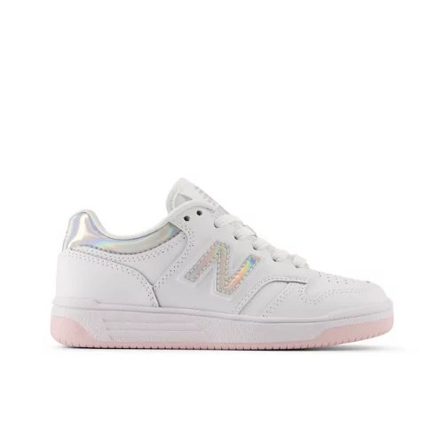 New Balance 480 - White/Pink - PSB480KW-2E