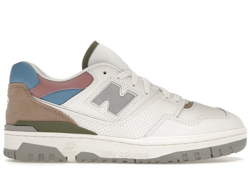 New Balance 550 - Sea Salt/Blue Laguna/Dark Olivine - BB550PGA