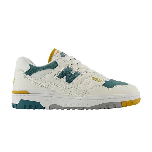 New Balance 550 | | Size 13 - White/Green/Mustard - BB550VRA