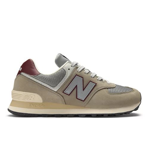 New Balance 574 - Arid Stone/Monarch Burgundy - U574SKB