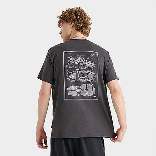 New Balance 9060 Sketch Graphic T-Shirt - Black - MT51783-062
