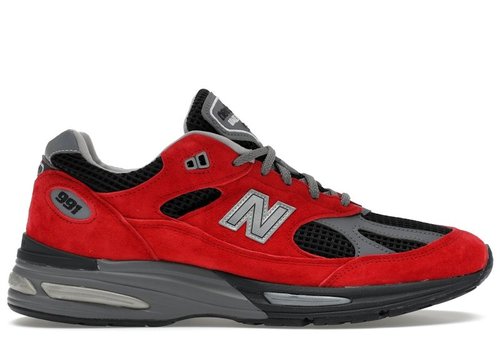 New Balance 991v2 Made in England - Red/Black/Grey - U991KR2
